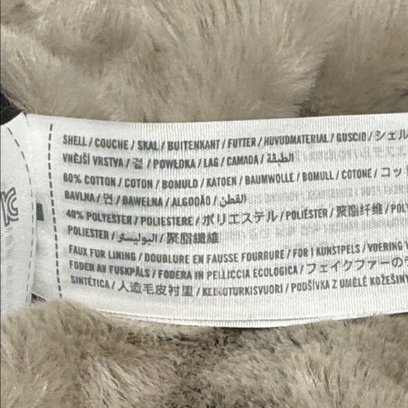 Abercrombie kids faux fur lined jacket size 13/14 - Picture 4 of 4